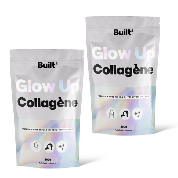 Pack beauté : Glow Up Peptides de collagène - 600 g (2 x 300 g)